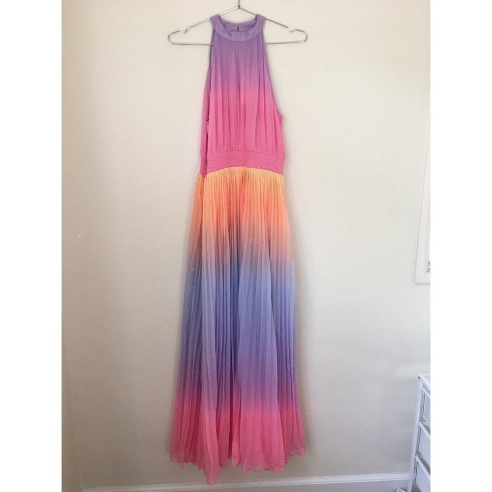 ROCOCO SAND Emi Pleat Maxi Dress Multi L - Picture 3 of 9